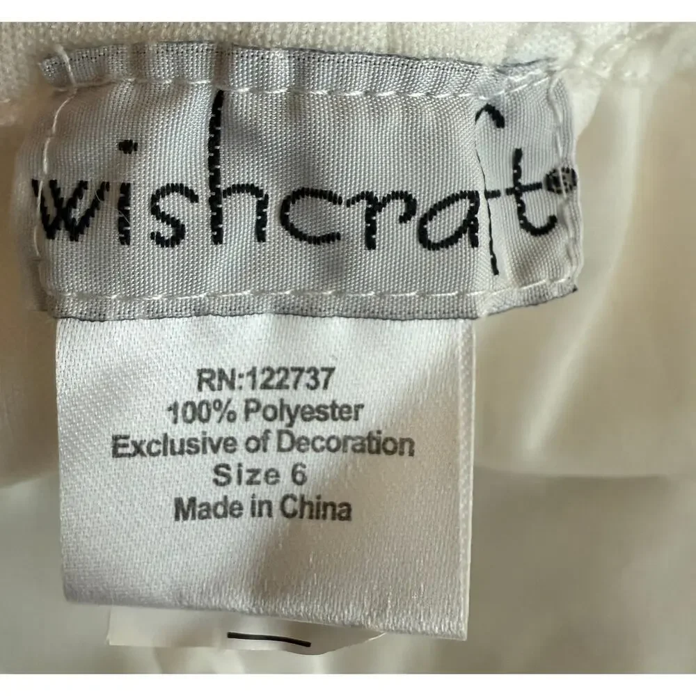 Wishcraft Chasing Fireflies Mummy Costume Pants Kids 6 White Cosplay Halloween